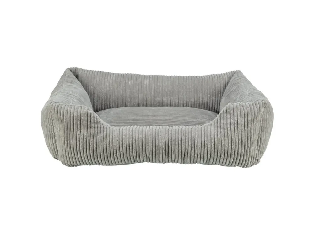 Omezená Nabídka Vital Bed JONNA ortopedický obdélníkový pelech, manšestrový plyš, šedá