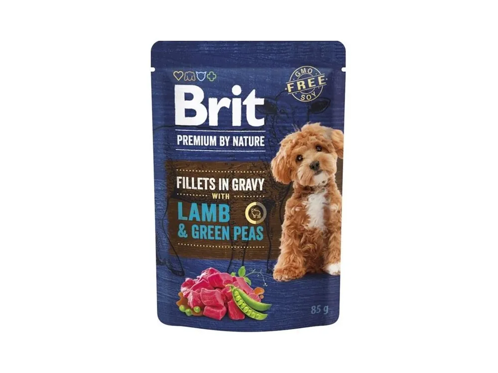 Brit Premium by Nature Dog kapsička Fillets in Gravy with Lamb & Pea 85 g Bezpečná Platba
