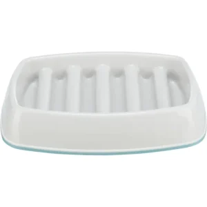 Miska k pomalému krmení, design mříž, 0,25l/21 ×14 cm, plast/TPR, šedá Přímo Od Výrobce