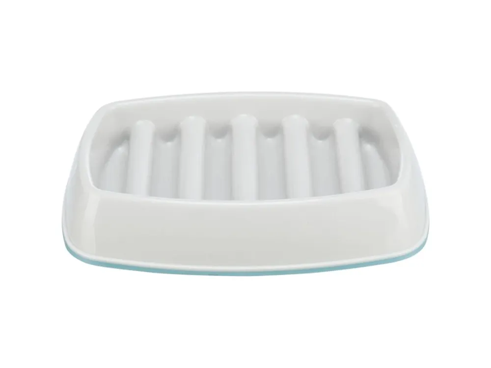 Miska k pomalému krmení, design mříž, 0,25l/21 ×14 cm, plast/TPR, šedá Přímo Od Výrobce