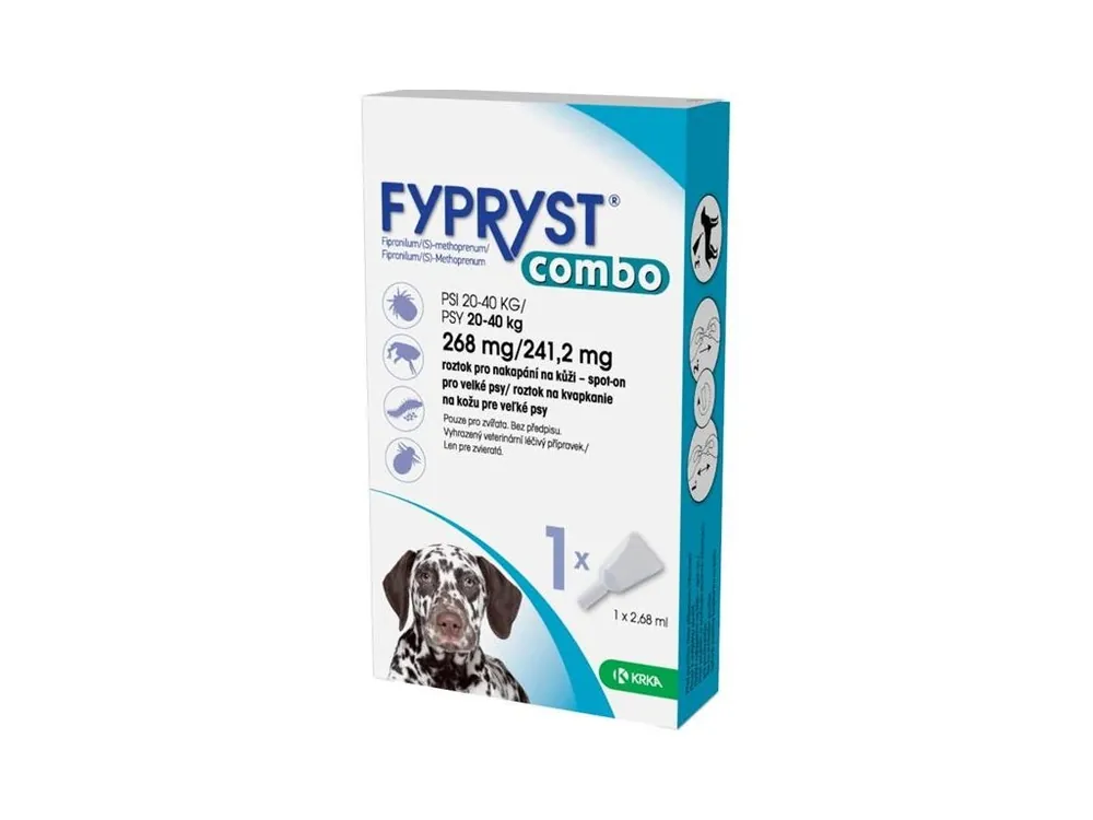 Fypryst Combo spot on L (pes 20-40kg) 268/241,2mg a.u.v. sol 1x2,68mg Omezená Nabídka