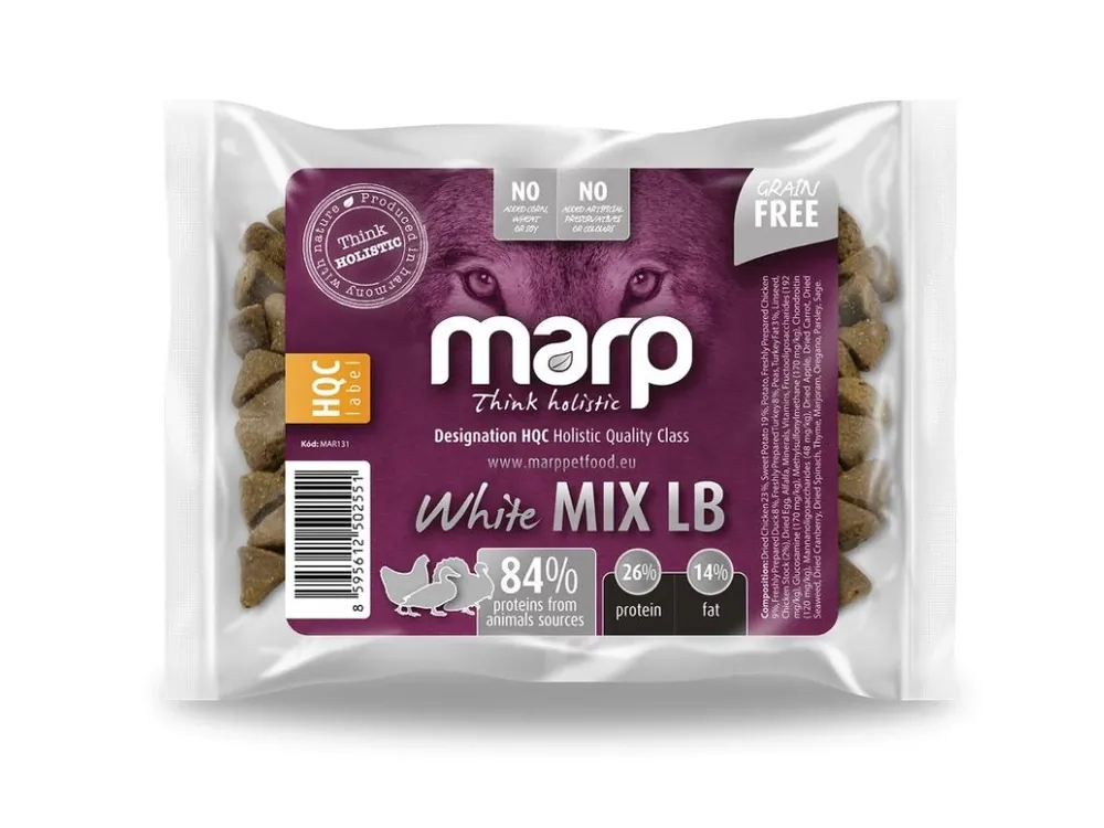 Nízká Cena Marp Holistic White Mix LB - pro velká plemena bez obilovin vzorek 70g