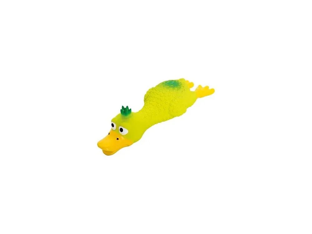 Oškubaná kachna s čupřinou, ležící, se zvukem, 18 cm, zelená, HipHop Top Prodej