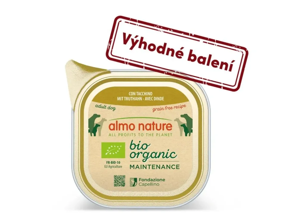 Kup Teď Almo Nature Daily Menu Bio WET DOG - s krůtou 100g výhodné balení 32ks