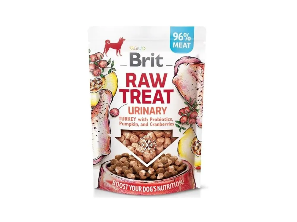 Brit Raw Treat Dog Urinary Freeze-dried treat and topper Turkey 40 g Časově Omezené