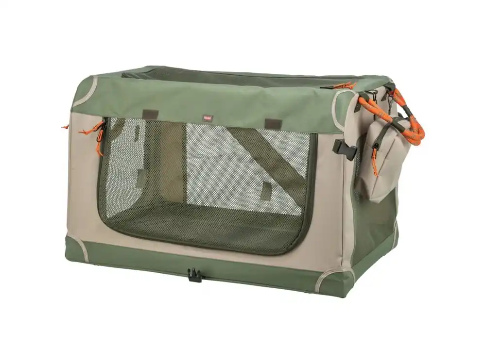 Finální Výprodej Tranportní přepravka COMFY, M 51.9 x 49.4 x 85.7 cm, olivová/béžová