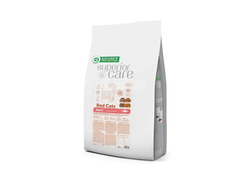 Nature‘s Protection Cat Dry Superior Care Red Adult GF Herring 7 kg Ověřený