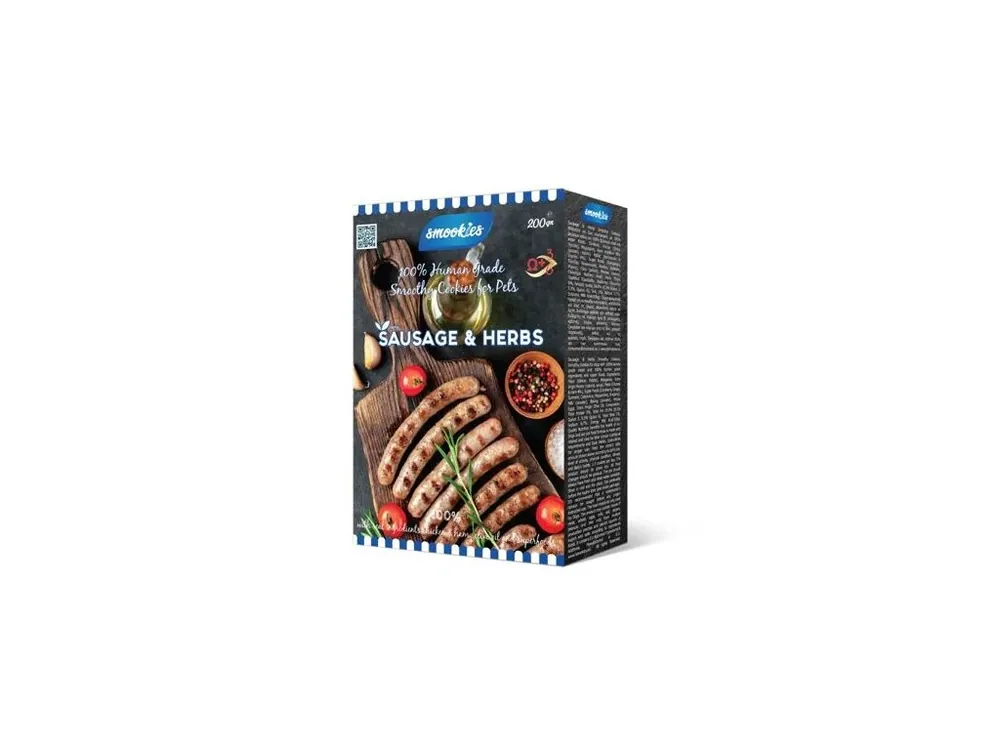 SMOOKIES Premium SAUSAGE - klobáskové sušenky 100% human grade, 200g Akční Nabídka