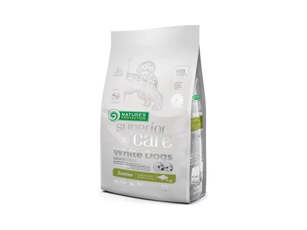 Nature‘s Protection Dog Dry Superior Junior SB White Wh Fish 10 kg Zlevněný