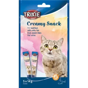 Creamy, krémová pochoutka pro kočky, tuňák a bílá ryba, 5 x 14 g Vysoce Kvalitní