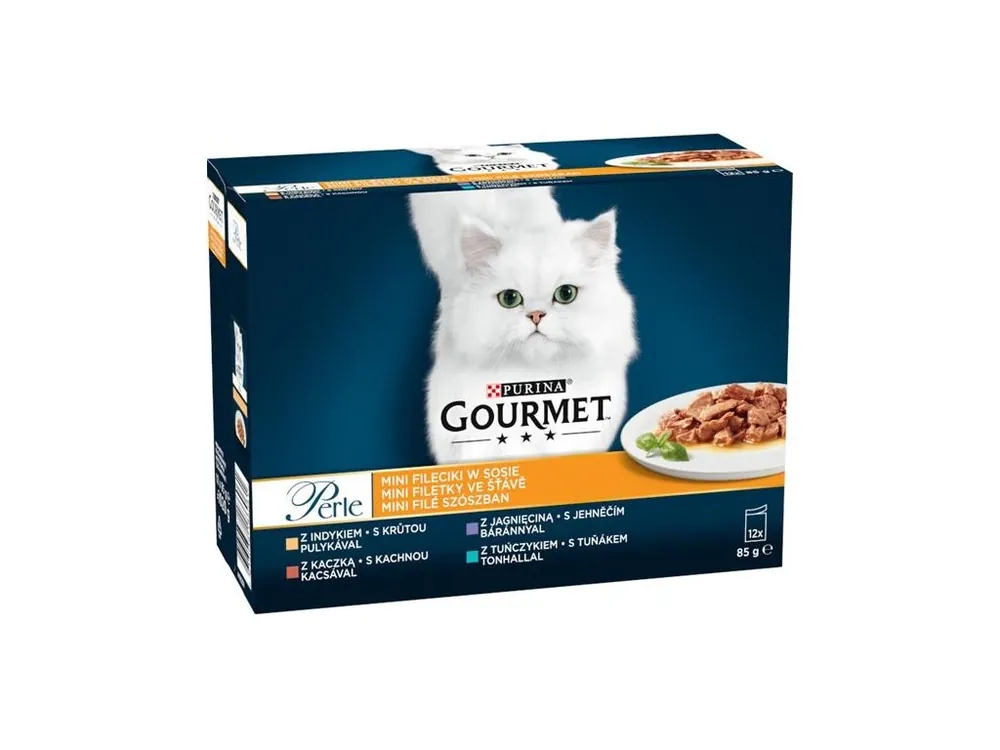 Horká Nabídka Gourmet Perle Cat kapsička minifiletky maso (Multipack 12 x 85 g)