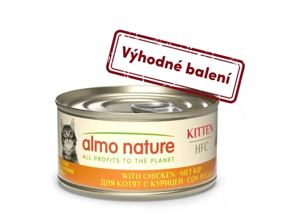 Top Prodej Almo Nature HFC Natural Kuřecí pro koťata 70g výhodné balení 24ks