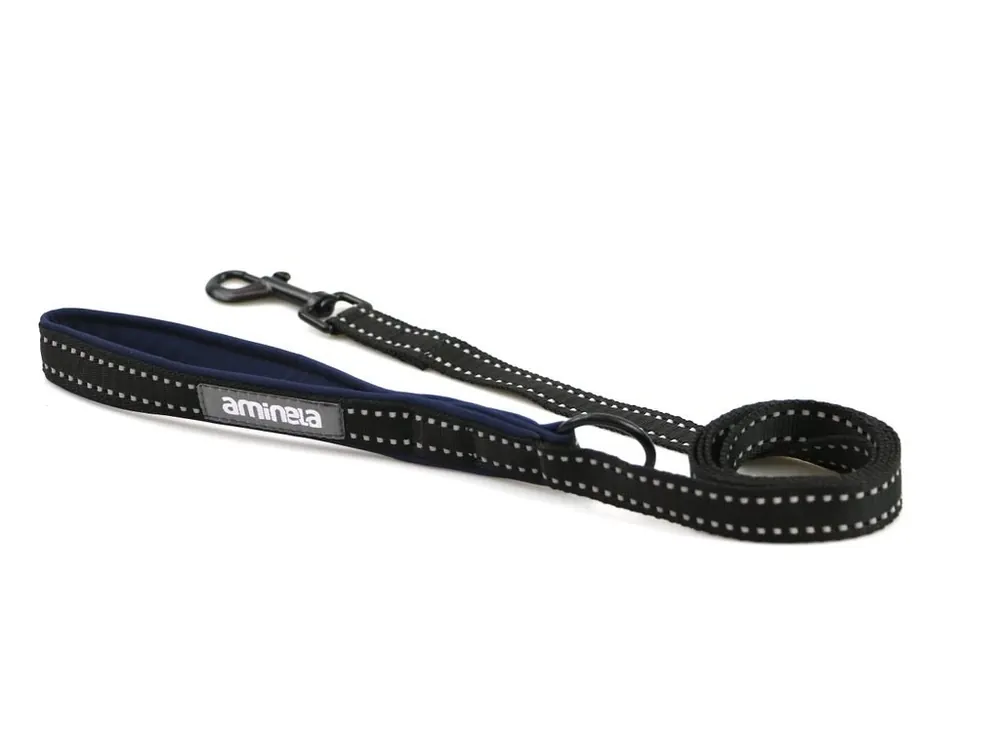 Aminela jednoduché vodítko nepodšité Sport & City 20mm/150cm, modrá Akční Cena