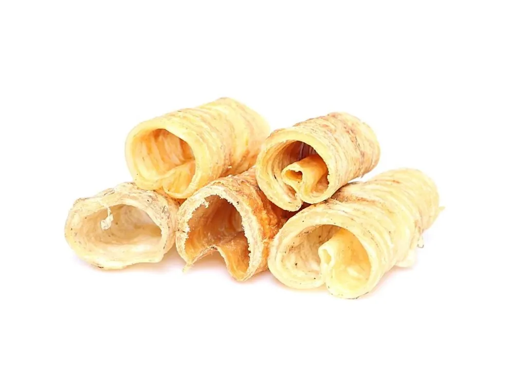Marp Treats Buffalo Crunchies - sušená průdušnice 500g VELKÉ BALENÍ Tovární Cena