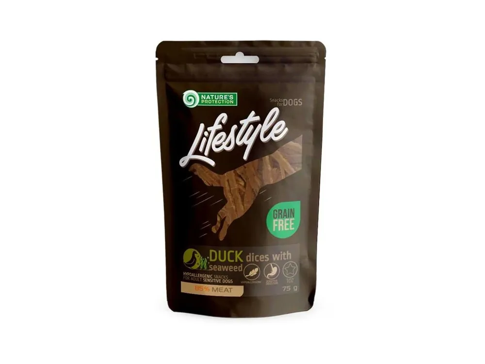 Must-Have Nature‘s Protection Dog snack Lifestyle kachna a mořské řasy 75 g