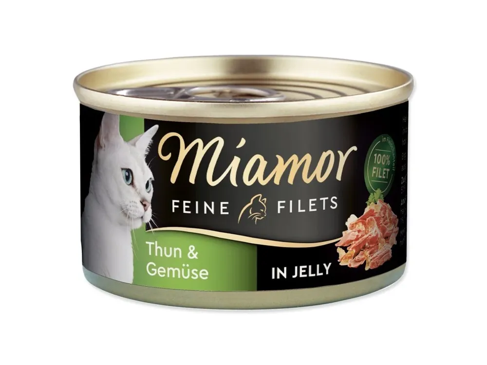 Přímo Od Výrobce Konzerva Miamor Feine Filets Adult tuňák se zeleninou v želé 100g