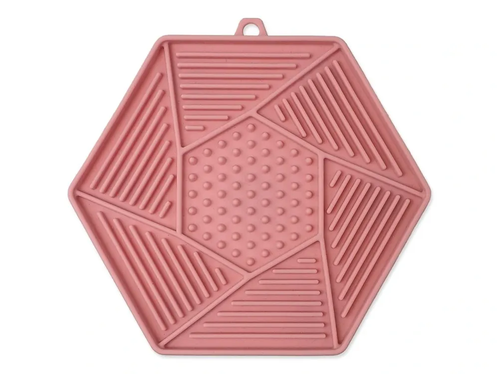 Podložka lízací Epic Pet Lick&Snack hexagon světle růžový 17x15cm Jen Po Omezenou Doba