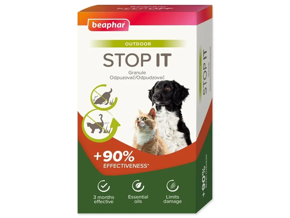 Granule Beaphar STOP IT odpuzovač venkovní pro psy a kočky 2x200g Koupit Online