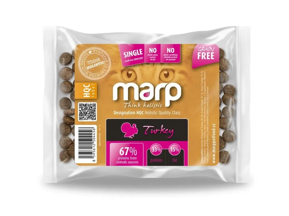 Oblíbený Marp Holistic Turkey CAT - krůtí bez obilovin pro kočky vzorek 70 g