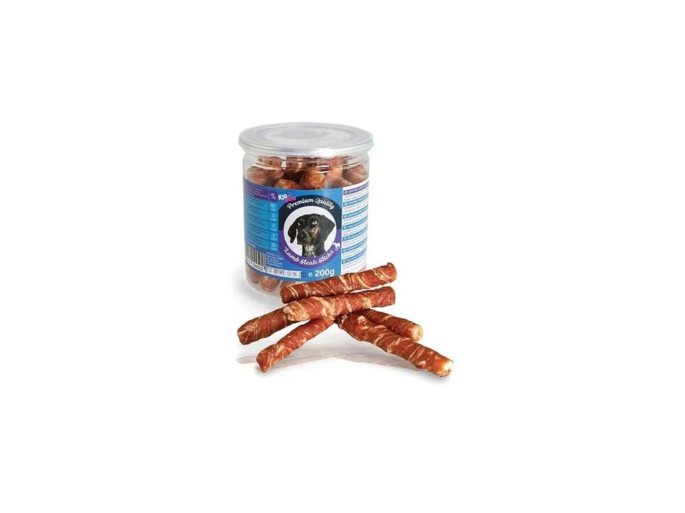 KIDDOG jehněčí steak na buvolí tyčince - PREMIUM QUALITY 200g dóza Oblíbený