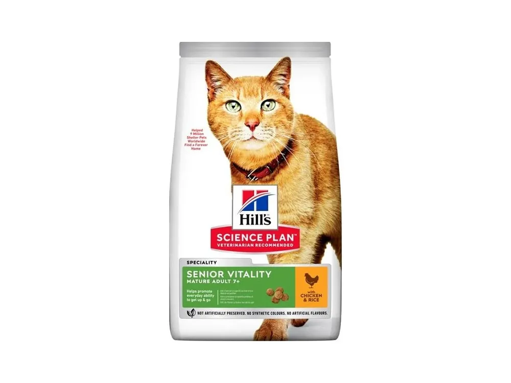 Hill‘s Science Plan Feline Adult 7+ Senior Vitality Chicken 7 kg Nejlepší Volba