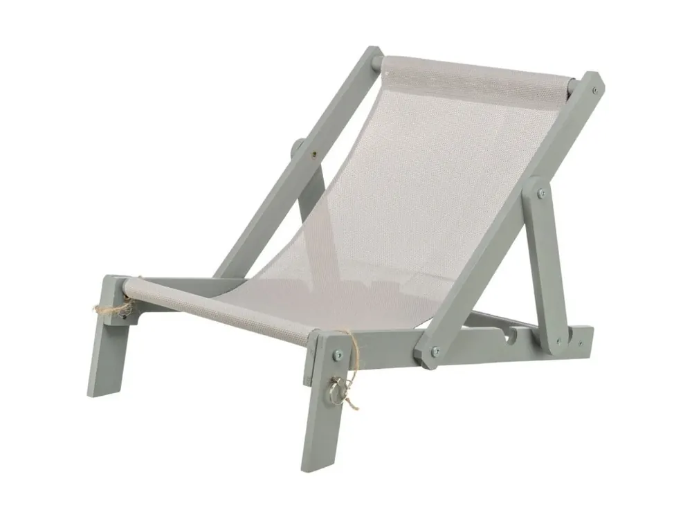 Hit Sezóny Venkovní plážové křeslo pro kočky, 33 × 37 × 51 cm, do 15 kg, šedá
