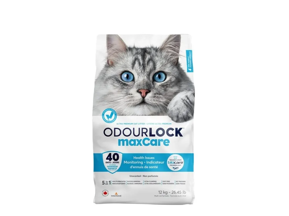 Bezpečná Platba Intersand kočkolit Odourlock maxCare 12kg (s detekcí onemocnění)