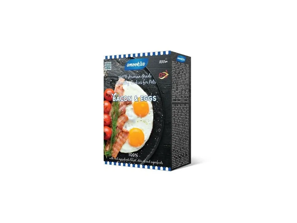 SMOOKIES Premium BACON - slaninové sušenky 100% human grade, 200g Sezónní Sleva