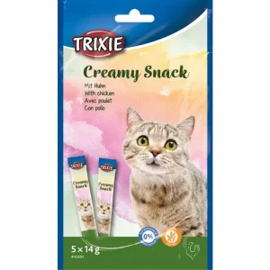 Výhodná Nabídka Creamy, krémová pochoutka pro kočky s kuřecím masem, 5 x 14 g