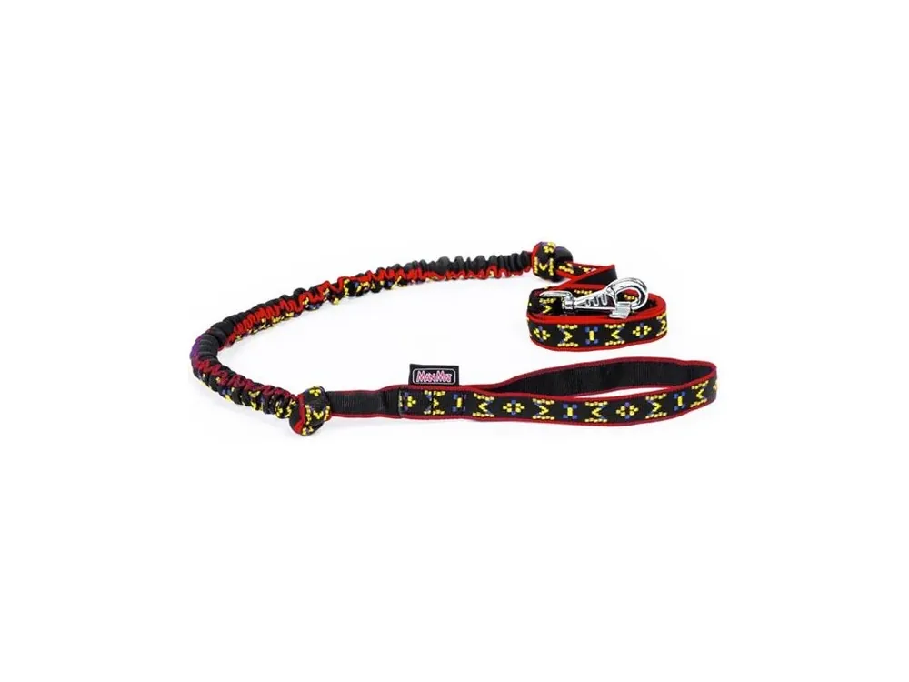 Vodítko nylon popruh s amortizérem-červený okraj M-M 175-230 cm Dokud Zásoby Vydrží