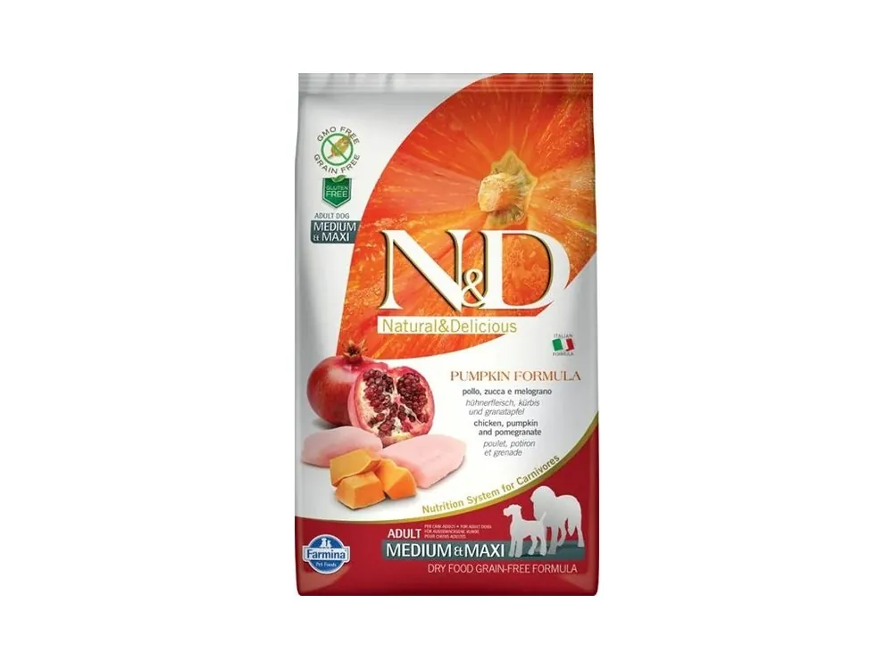 N&D PUMPKIN Dog GF Chicken & Pomegranate Adult Medium & Maxi 2,5 kg Značkový