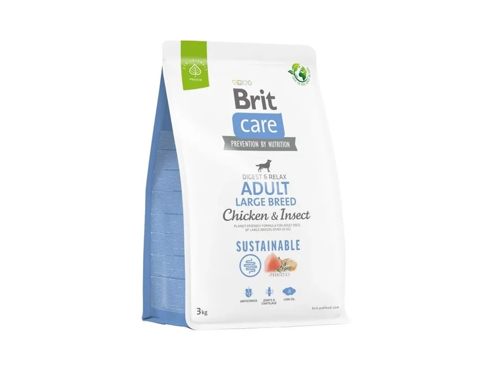 Brit Care Dog Sustainable Adult Large Breed Chicken+Insect 3 kg Nejlepší Cena