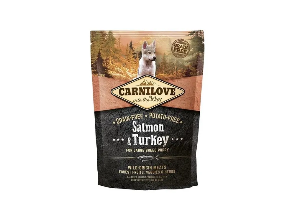 Nejlepší Volba Carnilove Dog Puppy Salmon & Turkey Large Breed Grain Free 1,5 kg
