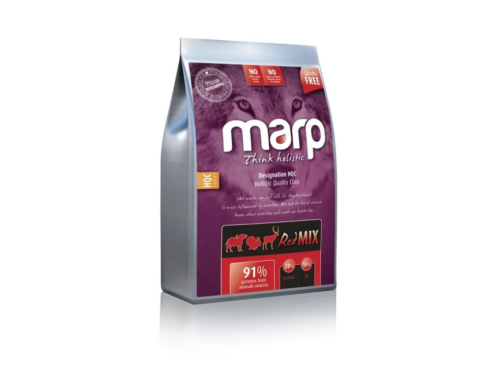 Novinka Marp Holistic Red Mix - hovězí, krůtí, zvěřina bez obilovin 12 kg