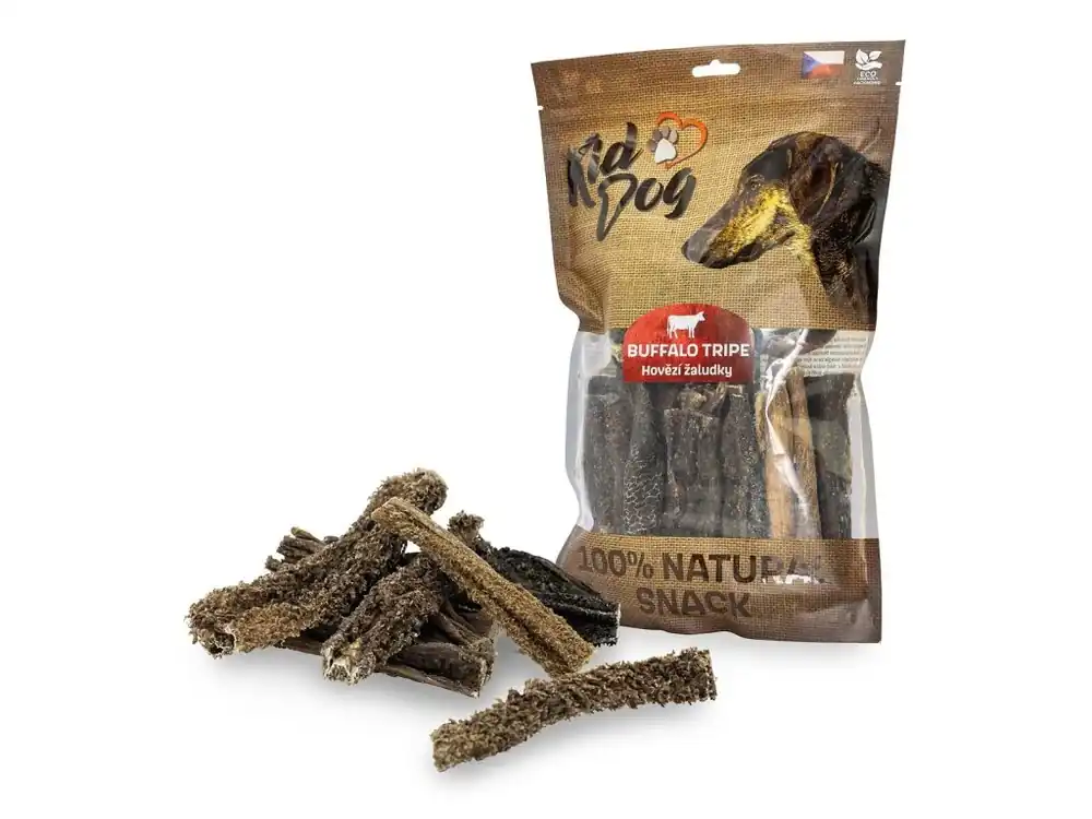 KIDDOG 100% Natural Snack, hovězí žaludek (dršťky) 12 cm/ 400 g Nakupujte Hned