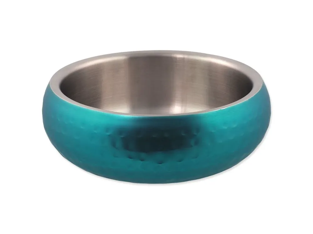 Přímo Od Výrobce Miska Dog Fantasy Miska s dvojitou stěnou tyrkysová 16 cm (800 ml)
