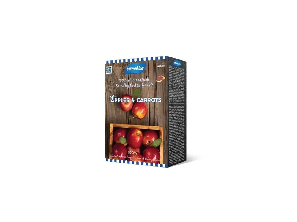 SMOOKIES Premium APPLE - jablkové sušenky 100% human grade, 200g Finální Výprodej