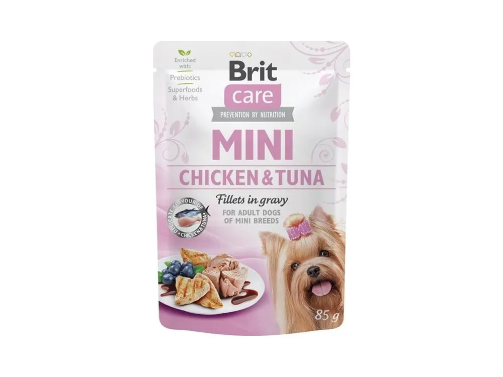 Cenový Hit Brit Care Mini Dog kapsička Chicken&Tuna fillets in gravy 85 g