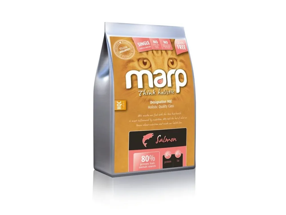 Novinka Marp Holistic Salmon CAT - lososové bez obilovin pro kočky 2 kg