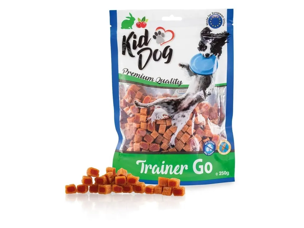 KIDDOG TRAINER GO mini kostičky s králíkem a brusinkami 250 g Odeslání Ihned