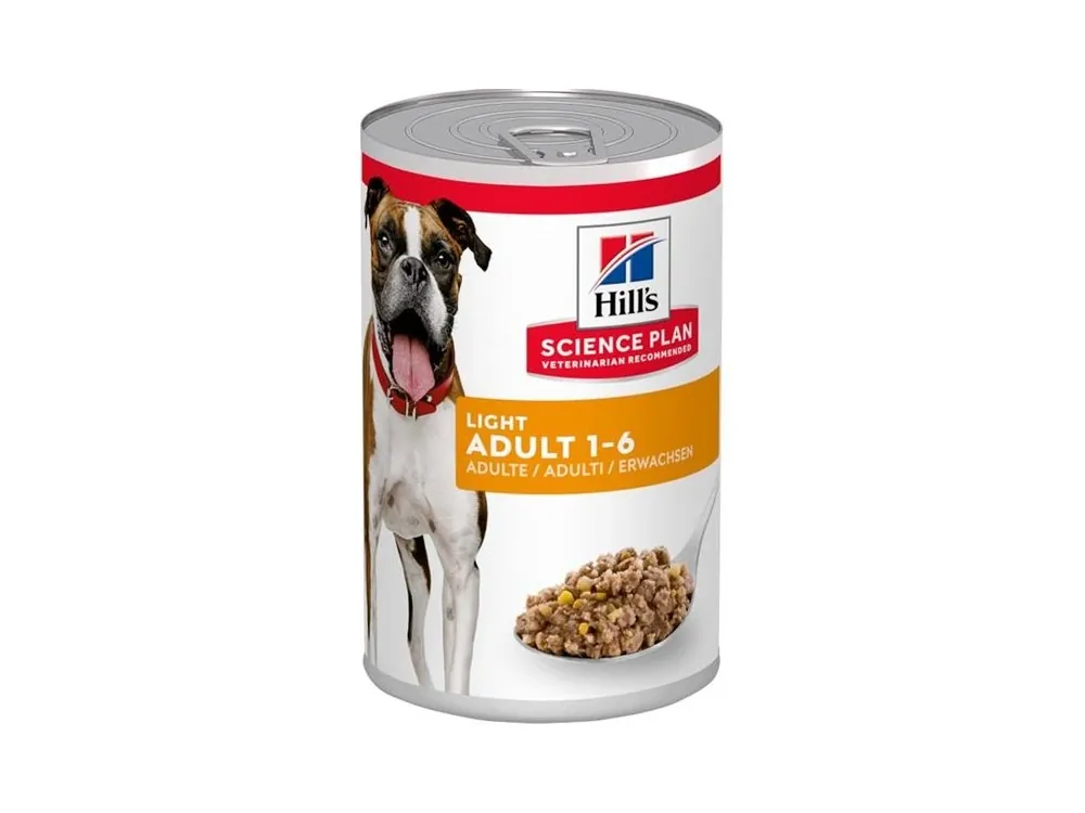 Hill‘s Science Plan Canine Adult Light Chicken konzerva 370 g Nejlepší Cena