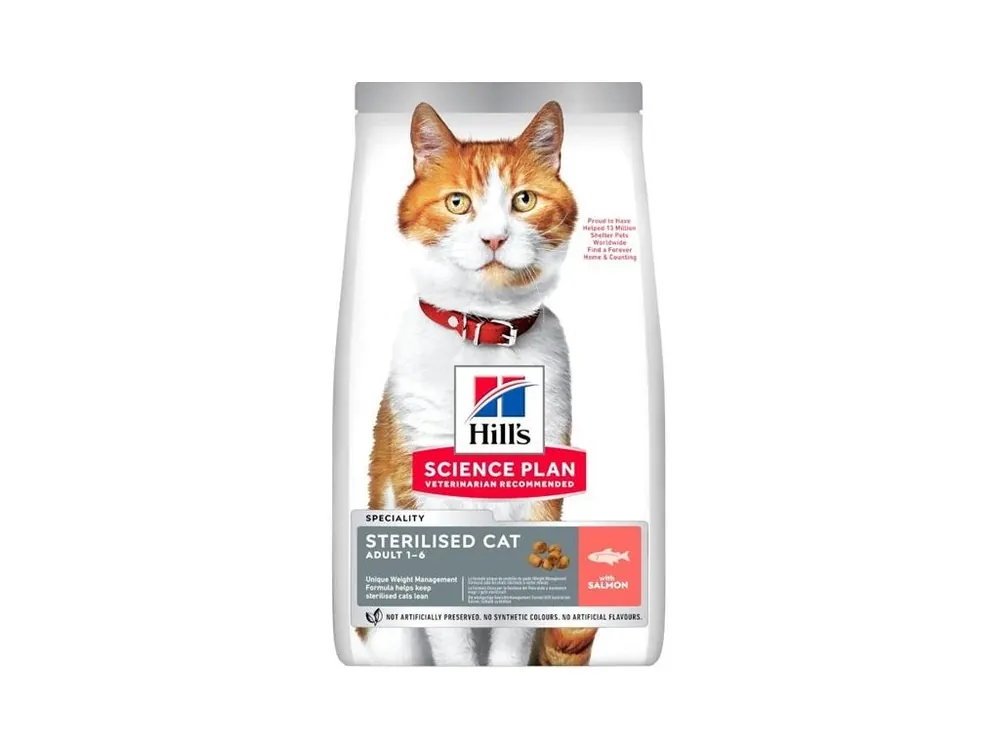 Hill‘s Science Plan Feline Adult Sterilised Cat Salmon 1,5 kg Akce
