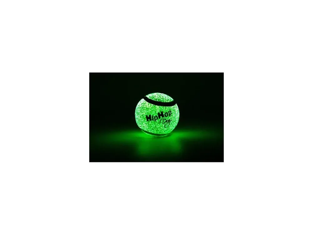 Neonový ve tmě svítící tenisový míč 6,5 cm HIPHOP DOG (1 ks) Top Prodej