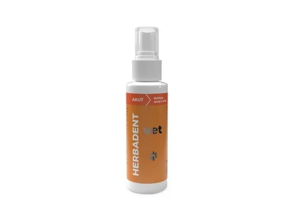 Rychlé Dodání HERBADENT VET AKUT Bylinný ústní sprej s chlorhexidinem 90 ml