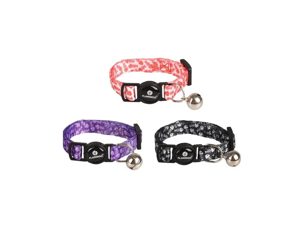 Speciální Cena Obojek KITTEN Loulou 15-22 cm mix barev Flamingo (pro koťata)