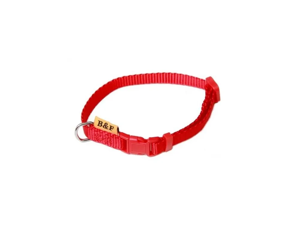 Cenově Výhodný Obojek puppy nylon rozlišovací - červený BAFPET 1,00 x 20-35 cm