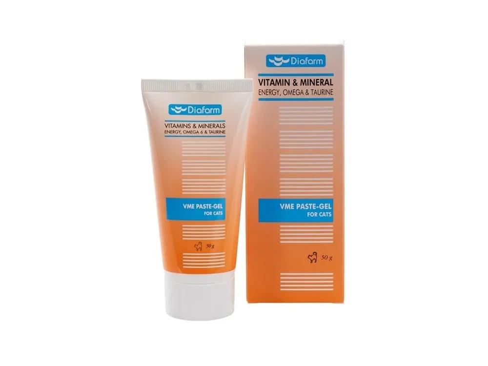 Vitamin & Mineral Energy Paste-Gel pro kočky 50 g Omega 6 & Taurin Dokud Zásoby Vydrží