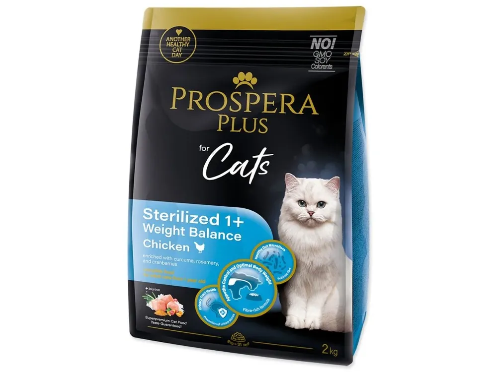 Krmivo Prospera Plus Sterilized 1+ Chicken Weight Balance 2kg Novinka