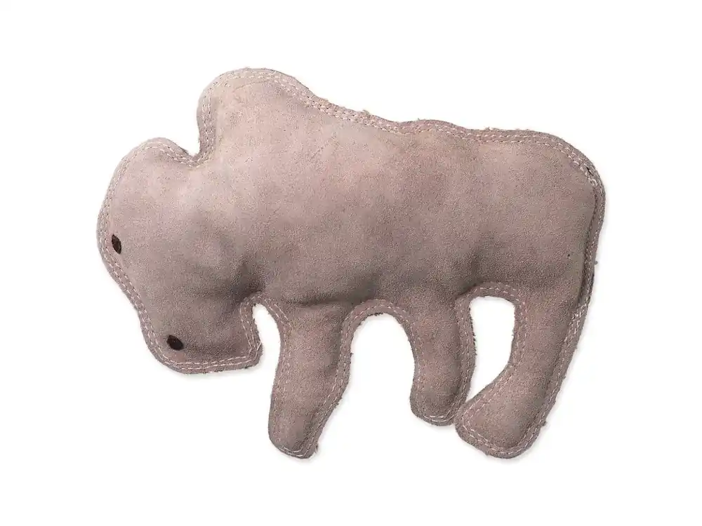 Hračka Dog Fantasy Dura-fused bizon pískací, kůže a juta 28 cm Autentický