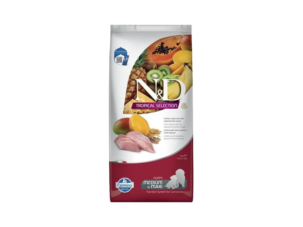 N&D TROPICAL SELECTION Dog LG Chicken Puppy Medium & Maxi 10 kg Must-Have